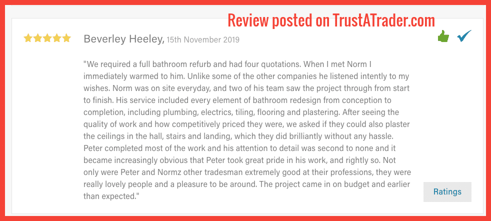 Review posted on https://www.trustatrader.com/traders/normz-plumbing-heating-services-plumbers-wellingborough-