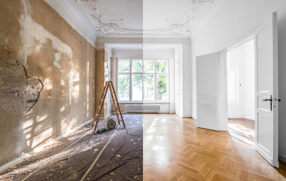 Image of Room Before and After Renovation