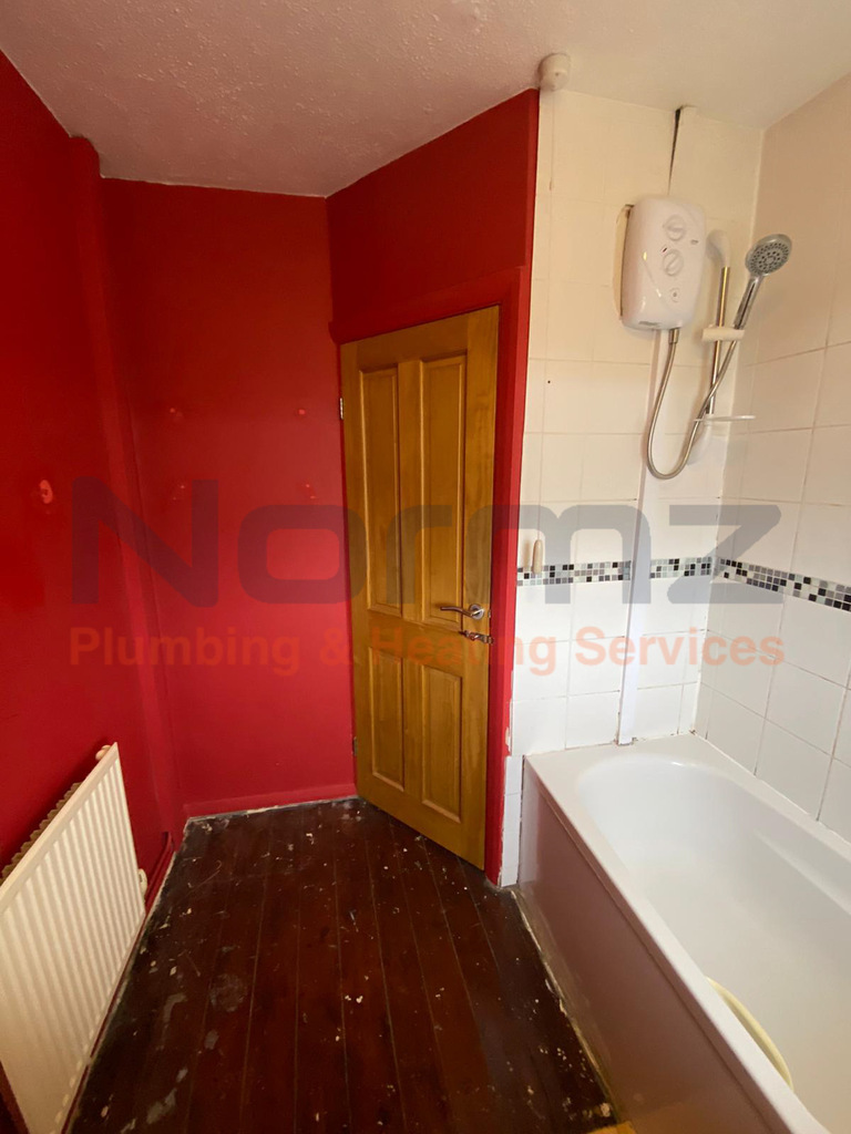 Bathroom Fitting Project in Kettering Picture Before Bathroom Renovation by Bathroom Fitter Normz Plumbing 2