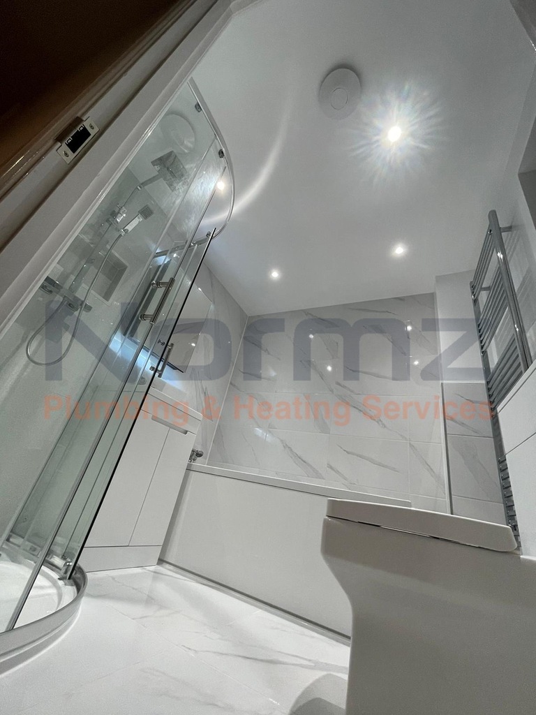 Bathroom Fitting in Corby Picture After Bathroom Refurbishment by Bathroom Fitter Normz Plumbing 3