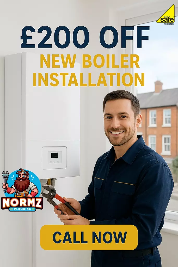 New boiler installation in Wellingborough with a special limited-time offer of £200 off. Call now to book your installation.