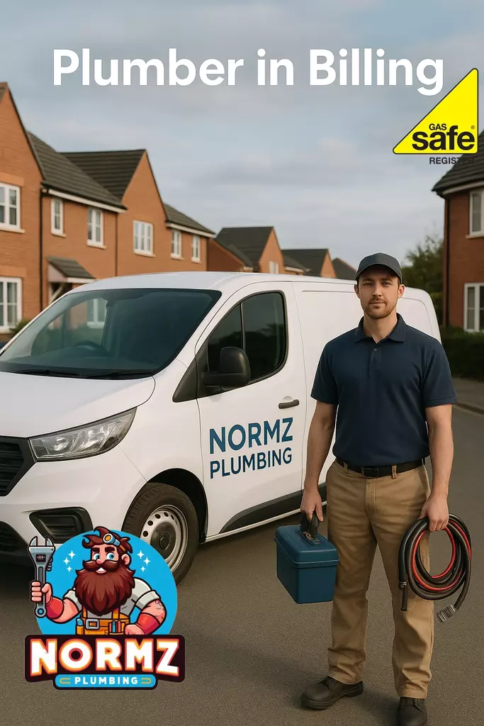 Plumber in Billing – Normz Plumbing van on-site providing professional plumbing and heating services