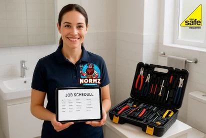 Professional plumber providing toilet installation and repair services in Kettering