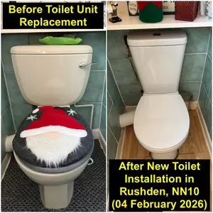 Brand new toilet replacement completed near Newton Road NN10 in Rushden on 04-02-2026