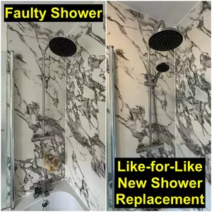 New replacement shower installed near Kingsway Wellingborough NN8 after faulty unit replacement on 19 May 2026