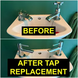New hot and cold basin taps installed near Headlands & Hawthorn Road Kettering NN15 during emergency plumbing repair on 06 May 2026
