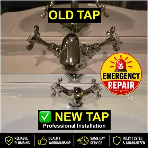 Emergency Victorian mixer tap replacement completed on Queensway, Wellingborough NN8 on 01-06-2026 by Normz Plumbing & Heating Services after internal valve failure caused leaking and poor temperature control.