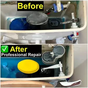 Toilet inlet valve, flush siphon and flush handle replacement completed in Kettering NN15 on 02 July 2026