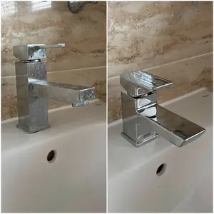 Old basin mixer replaced with new Bristan chrome tap in Kingsthorpe Northampton on 05 October 2026