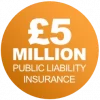Our Business Insurance Badge £5 Million Public Liability Insurance